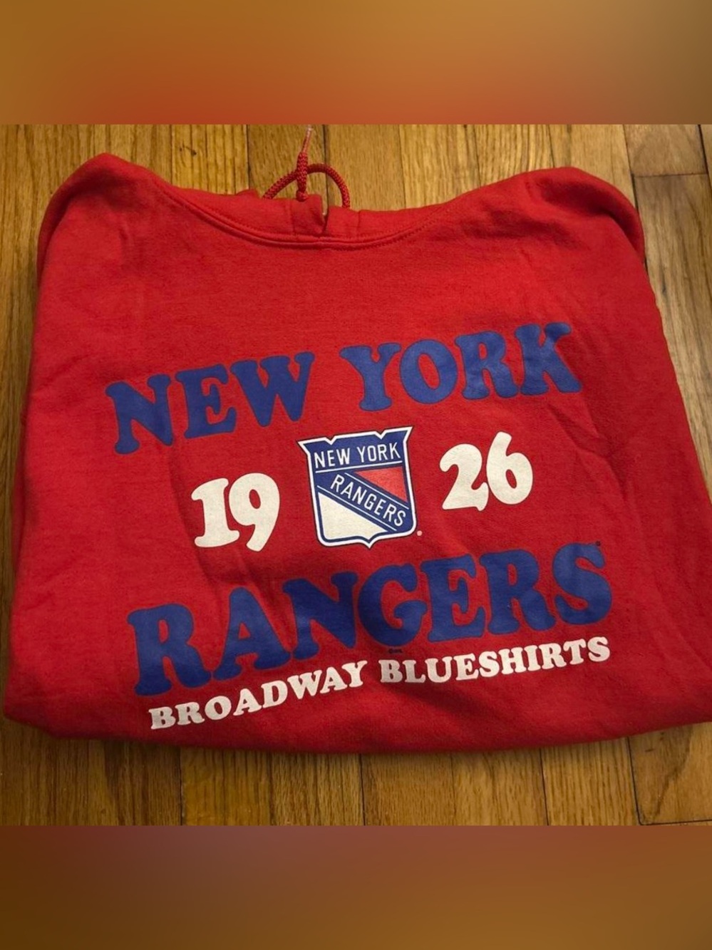 NHL Red Zip-Up Men’s Sweater with Official Patch